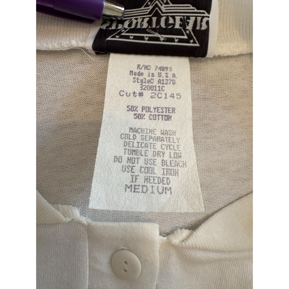 Vtg 90s Sportsgear White Floral Sweatshirt Dress's Oversized Sz M Grandmacore - Picture 8 of 9